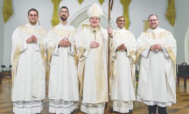 Bishop Farrell ordains four new priests