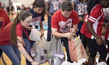 Spirits swell as school rallies to support storm victims