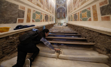 Worn marble steps of Holy Stairs to be uncovered for public to climb