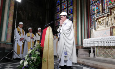 Paris archbishop celebrates first Mass in Notre Dame since fire
