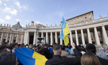 'With a heart broken,' pope prays for peace in Ukraine