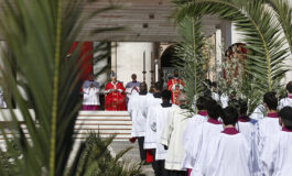 Victory is not raising a flag on pile of rubble, pope says on Palm Sunday