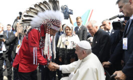 Pope arrives in Canada focused on elders and on repentance